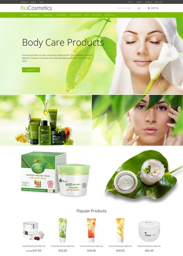 DT BioCosmetic Prestashop Theme